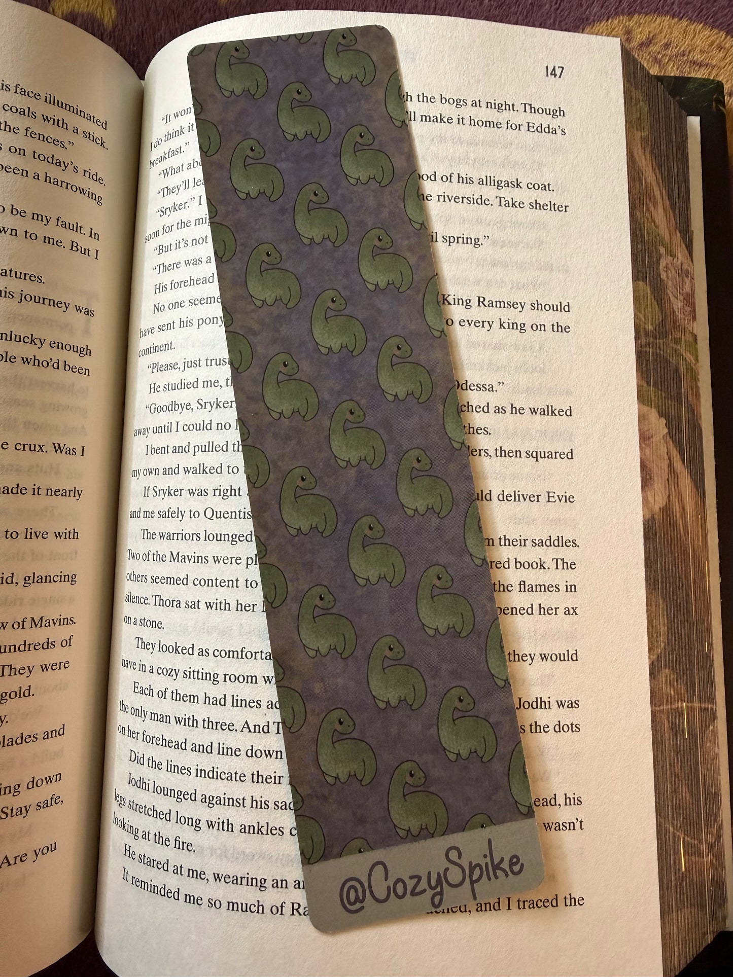 Chubby Brontosaurus Bookmark