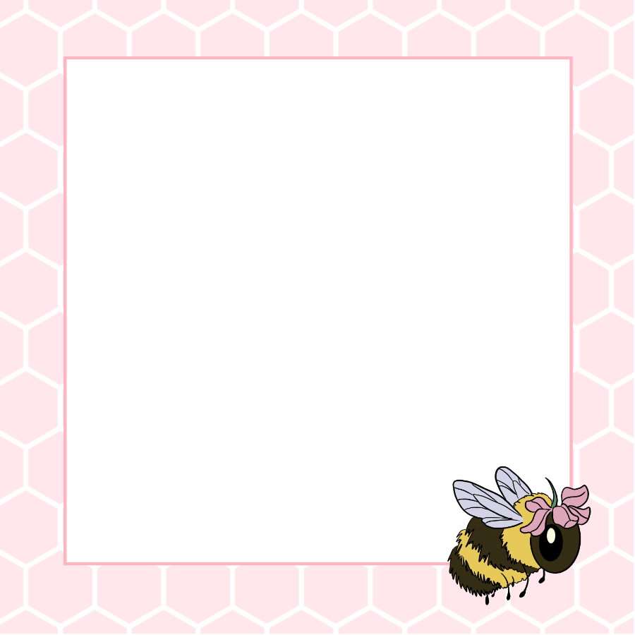 Bee Unlined & Lined Square Notepad