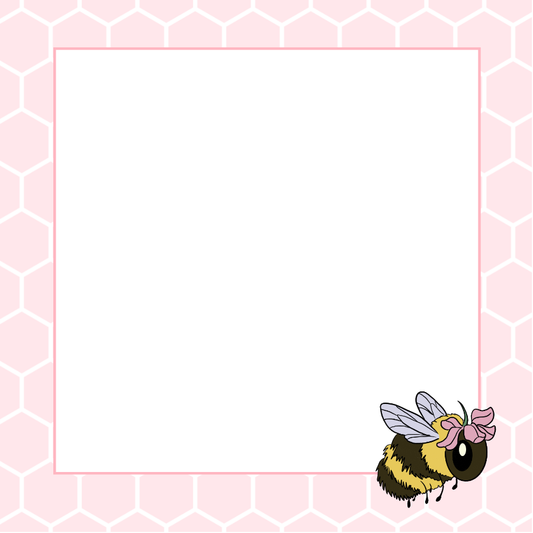 Bee Unlined & Lined Square Notepad