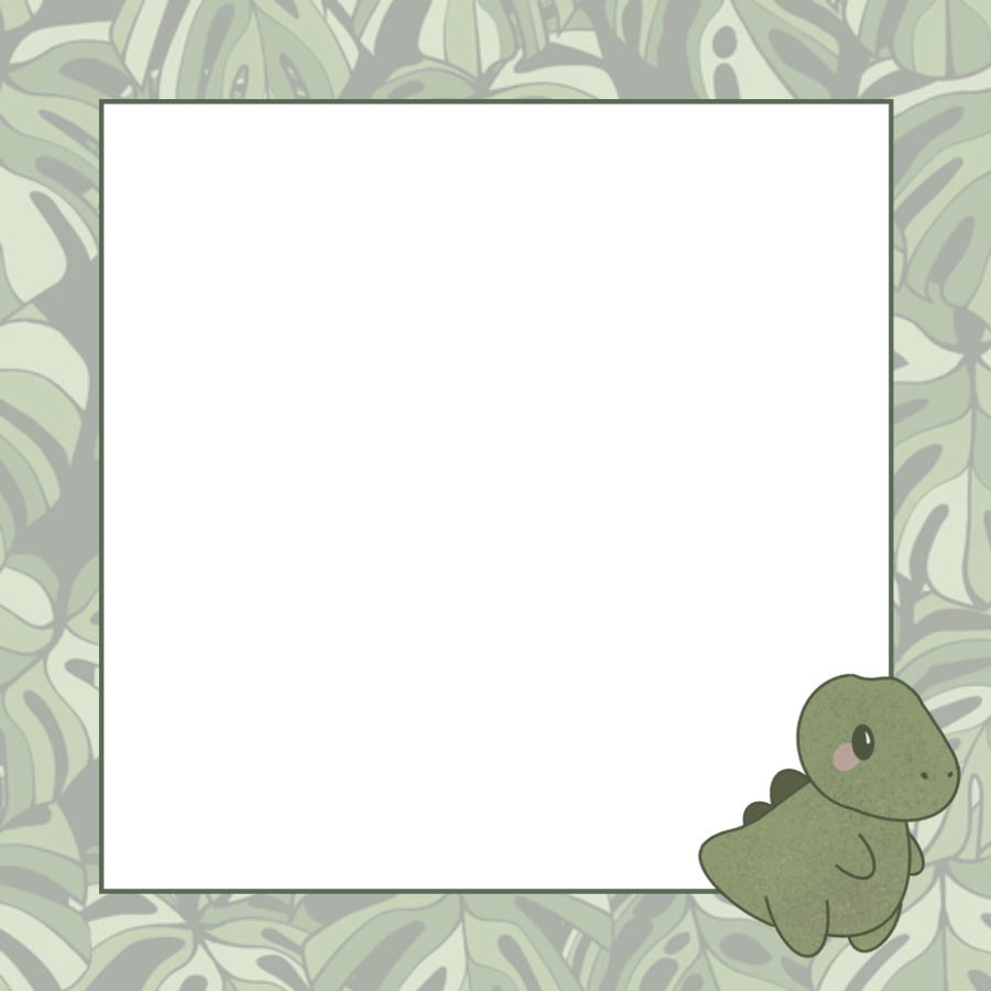 Chubby T-Rex Unlined & Lined Square Notepad